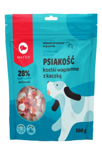 Obrázok pre MACED Calcium bones with duck - žvýkačka pro psy - 500g