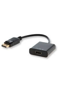 Obrázok pre Savio CL-55 adaptér k video kabelům 0,2 m DisplayPort HDMI Typ A (standardní) Černá