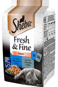 Obrázok pre Sheba Fresh & Fine Mini rybí pokrmy v omáčce 6 x 50g