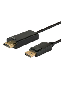 Obrázok pre Savio CL-56 adaptér k video kabelům 1,5 m DisplayPort HDMI Typ A (standardní) Černá