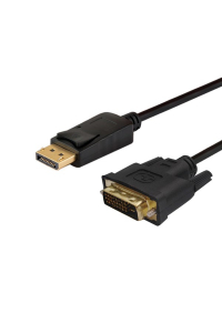 Obrázok pre Savio CL-106 adaptér k video kabelům 1,8 m DisplayPort DVI Černá