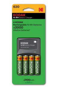 Obrázok pre Kodak K620E 4 slot charger for AA or AAA Ni-MH battery including 4 AA battery (WW version)
