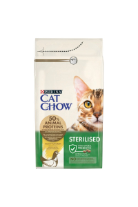 Obrázok pre Purina CAT CHOW STERILISED suché krmivo pro kočky 1,5 kg Dospělý jedinec Kuřecí maso