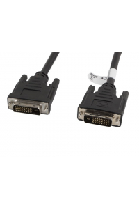Obrázok pre Lanberg CA-DVID-10CC-0030-BK Dvi-D (24+1Pol) Stecker auf Dvi-D (24+1Pol) Stecker Dual Link Kabel, 3m schwarz DVI kabel Černá