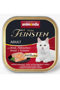 Obrázok pre Animonda Vom Feinsten Classic Cat with Beef, Chicken Breast, Herbs 100g