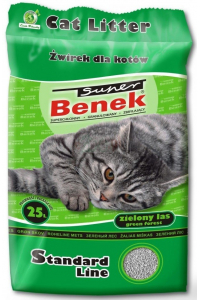 Obrázok pre Certech Super Benek Standard Zelený les - Hrudkující stelivo pro kočky 25 l (20 kg)