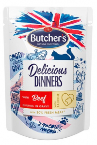 Obrázok pre BUTCHER'S Delicious Dinners with Beef - mokré krmivo pro kočky - 100 g