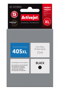 Obrázok pre Activejet Inkoust AE-405BNX (náhradní inkoust Epson 405XL C13T05H14010; Supreme; 21 ml; černý)
