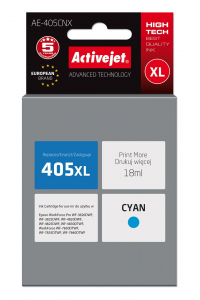 Obrázok pre Activejet Inkoust AE-405CNX (náhradní inkoust Epson 405XL C13T05H24010; Supreme; 18 ml; modrý)