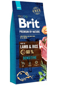 Obrázok pre Brit Premium By Nature Sensitive Lamb & Rice - suché krmivo pro psy - Jehněcí 15kg