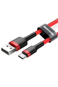 Obrázok pre Kabel USB-C Baseus Cafule 2A 2m (červený)