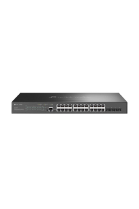 Obrázok pre TP-Link Omada SG3428XMP síťový přepínač Řízený L2+ Gigabit Ethernet (10/100/1000) Podpora napájení po Ethernetu (PoE) 1U Černá