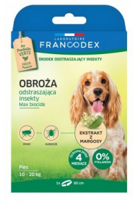 Obrázok pre FRANCODEX FR179172 obojek pro psy/kočky Pes Obojek proti blechám a klíšťatům
