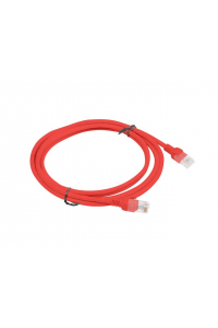 Obrázok pre Lanberg PCU5-10CC-0200-R síťový kabel 2 m Cat5e U/UTP (UTP) Červená