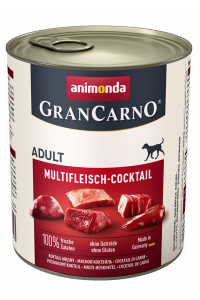 Obrázok pre animonda GranCarno multi meat cocktail Hovězí, Kuřecí maso, Hra, Srdce, Turecko Dospělý jedinec 800 g