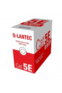 Obrázok pre Q-LANTEC KIU5OUTS305Q síťový kabel 305 m Cat5e U/UTP (UTP) černý