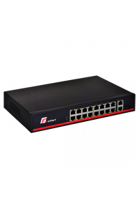 Obrázok pre POE GETFORT SWITCH 16 X POE + 2GE UPLINK + 1 SFP