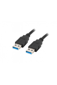 Obrázok pre Lanberg CA-USBA-30CU-0018-BK USB kabel 1.8m 3.0 USB A Černá