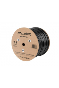 Obrázok pre Lanberg LCU6-21CU-0305-BK síťový kabel Černá 305 m Cat6 U/UTP (UTP) outdoor