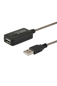 Obrázok pre SAVIO CL-130 USB active port extension 10m USB 2.0-A male USB 2.0-A female Černá