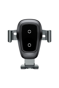 Obrázok pre Baseus Kovový gravitační držák do auta s indukční nabíječkou Qi (černý)