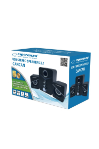 Obrázok pre Esperanza EP153 Sada reproduktorů 2.1 USB, 6 W, černá