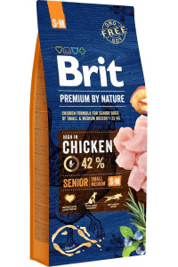 Obrázok pre BRIT Premium by Nature Senior Small&Medium Chicken - suché krmivo pro psy - 15 kg