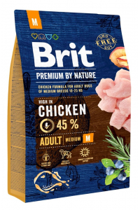 Obrázok pre BRIT Premium by Nature Adult M - suché krmivo pro psy Kuřecí maso - 8 kg