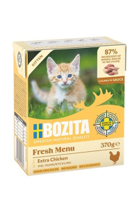 Obrázok pre BOZITA Fresh Menu Kitten Chunks in sauce - mokré krmivo pro kočky - 370g