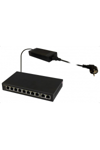 Obrázok pre PULSAR SG108 síťový přepínač Gigabit Ethernet (10/100/1000) Podpora napájení po Ethernetu (PoE) Černá