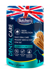 Obrázok pre BUTCHER'S Dental Care - dentální snack pro střední psy - 180g