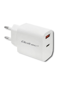 Obrázok pre Qoltec 51714 Nabíječka | 18 W | 5-12V | 1,5-3A | USB typu C PD | USB QC 3.0 | Bílý