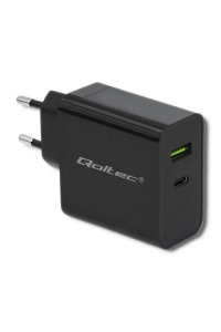 Qoltec 51717 Nabíječka | 45 W | 5-20V | 2.25-3A | USB typu C PD | USB | Černá Obrázok pre Qoltec 51717 Nabíječka | 45 W | 5-20V | 2.25-3A | USB typu C PD | USB | Černá