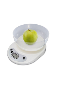 Obrázok pre Esperanza EKS007 Kuchyňská váha s miskou Bílá elektronická kuchyňská váha