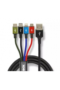 Obrázok pre Univerzální nabíjecí kabel 4 v 1 I-BOX USB IKUM4W1