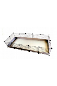 Obrázok pre C&C 5x2 modulární klec prase králík ježek stříbrná 180 x 75 x 37 cm