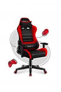Obrázok pre Dětská herní židle Huzaro HZ-Ranger 6.0 Red Mesh, černá a červená