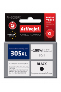 Obrázok pre Activejet AH-305BRX Ink (replacement for HP 305 XL 3YM62AE; Premium; 20 ml; black)