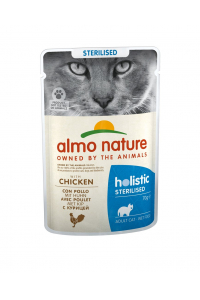Obrázok pre ALMO NATURE Holistic Sterilised s kuřecím masem - mokré krmivo pro kočky - 70 g