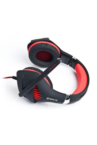 Obrázok pre Herní sluchátka do uší REAL-EL GDX-7600 s integrovaným mikrofonem, černá a červená
