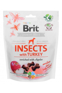 Obrázok pre BRIT Crunchy Snack Insects with Turkey - pamlsek pro psa - 200g