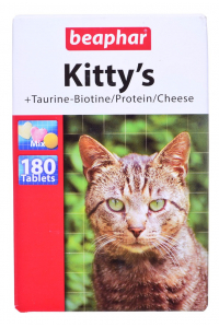 Obrázok pre Beaphar Kitty's Mix vitamínové tablety pro kočky - 180 ks.