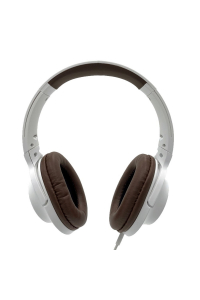 Obrázok pre MEDIA-TECH DELPHINI MT3604 Sluchátka s mikrofonem Kabel Bílá, Hnědá