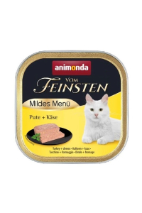 Obrázok pre ANIMONDA Vom Feinsten Adult Mildes Menu Turkey with cheese - mokré krmivo pro kočky - 100g