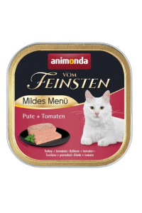 Obrázok pre ANIMONDA Vom Feinsten Adult Mildes Menu Turkey with tomatoes - mokré krmivo pro kočky - 100g