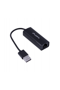 Obrázok pre Lanberg NC-0100-01 kabelové rozhraní a přechodky USB-A RJ-45 Černá