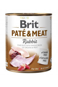 Obrázok pre Mokré krmivo pro psy BRIT PATÉ & MEAT Králík 800 g