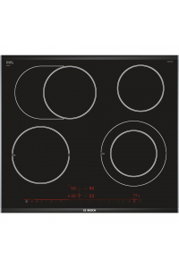 Obrázok pre Bosch Serie 8 PKN675DP1D varná deska Černá, Nerezová ocel Vestavěné Keramický 4 zóna/zón