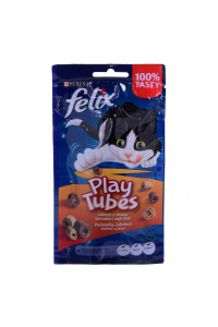 Obrázok pre FELIX Play Tubes Chicken, Liver - suché krmivo pro kočky - 50 g