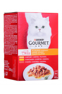 Obrázok pre GOURMET Mon Petit Poultry Mix - mokré krmivo pro kočky - 6 x 50 g